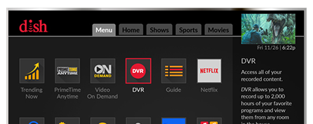 DVR Hopper 3 - DISH OnDemand